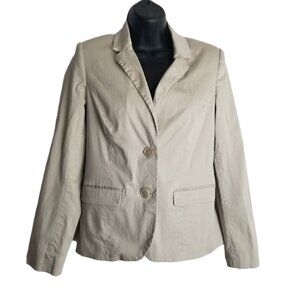 212 Collection Beige Blazer Size 8 Light Academia Professional Workwear Lined